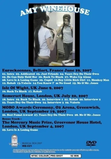 AMY WINEHOUSE / DON'T TAKE SERIOUSLY PRO SHOT (1DVDR)