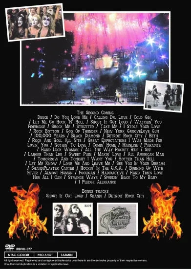 KISS / THE SECOND COMING JAPANESE EDITION Pro-Shot (1DVDR)