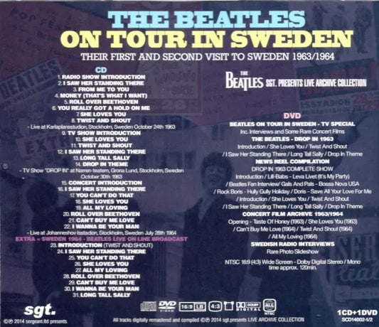 THE BEATLES / ON TOUR IN SWEDEN (1CD+1DVD)