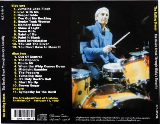 THE ROLLING STONES / THE DEVILS BREAK THROUGH MICKEY'S SECURITY (2CD)