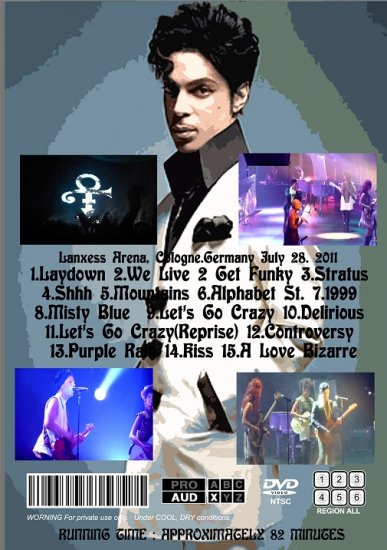 PRINCE / WELCOME 2 COLOGNE(1DVDR)