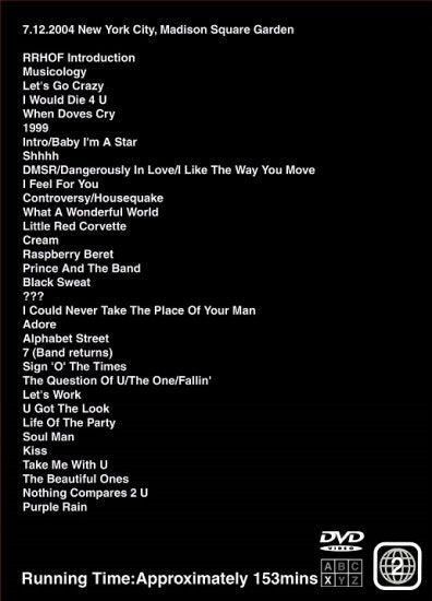 PRINCE / NEW YORK NIGHTS 1 & 2 (4DVDR)