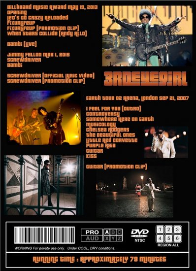 PRINCE & 3RD EYE GIRL / 2013+2007 COMPILATION (1DVDR)