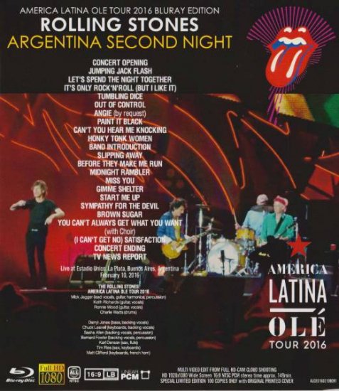 THE ROLLING STONES / ARGENTINA SECOND NIGHT (1BDR)
