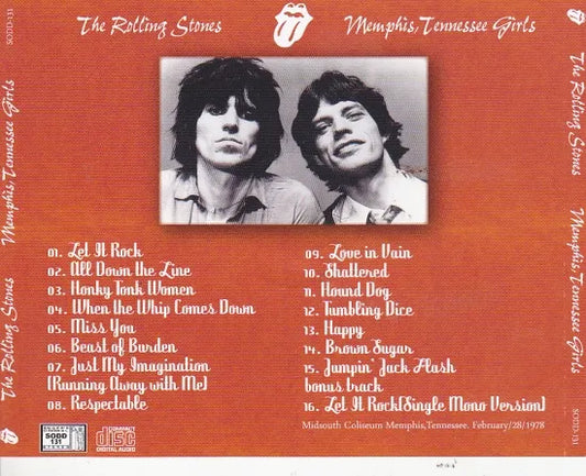 THE ROLLING STONES / MEMPHIS TENNESSEE GIRLS LIMITED EDITION (1CD+1CDR)