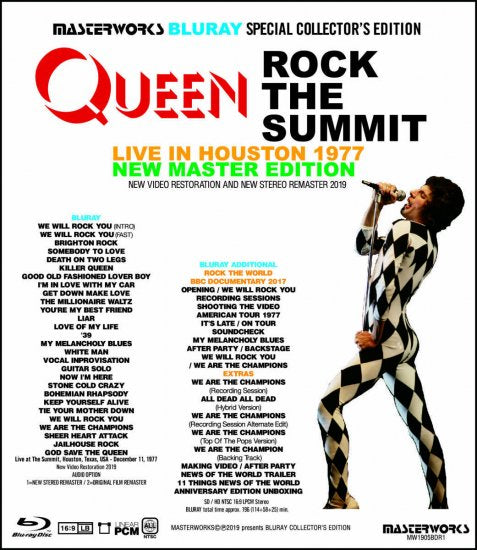 QUEEN / ROCK THE SUMMIT LIVE IN HOUSTON 1977 NEW MASTER EDITION (1BDR)