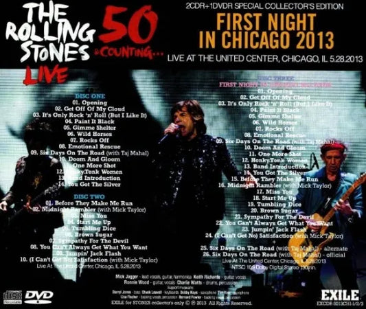 The Rolling Stones / 50 & Counting... 2013 3-Title Set (10 CDRs + 5 DVDs)