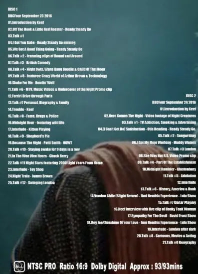 KEITH RICHARDS / Lost Weekend #1/2 (2DVDR)