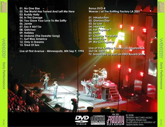 WEEZER / EARLY PERTORMANCE (1CDR+1DVDR)