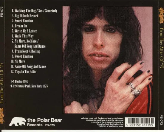 AEROSMITH / FROM THE ATTIC OF '75 (1CD)