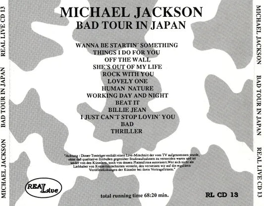 MICHAEL JACKSON / BAD TOUR IN JAPAN (1CDR)