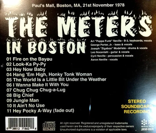 The Meters / In Boston SOUNDBOARD (1CDR)