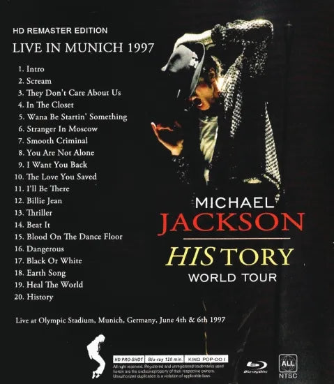 MICHAEL JACKSON / LIVE IN MUNICH1997 HD PRO-SHOT (1BDR)