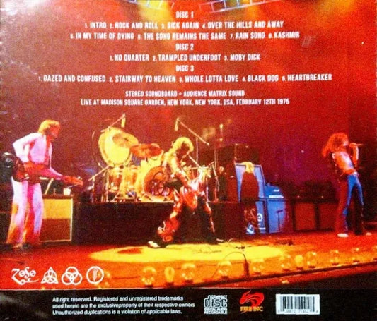 Led Zeppelin / Madison Square Garden 1975 Final Show Stereo SBD + Aud Matrix (3CDR)