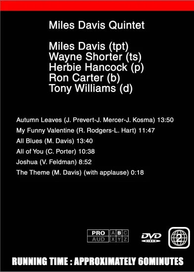 MILES DAVIS / TEATRO DELL'ARTE,MILAN,ITALY 1964 (1DVDR)