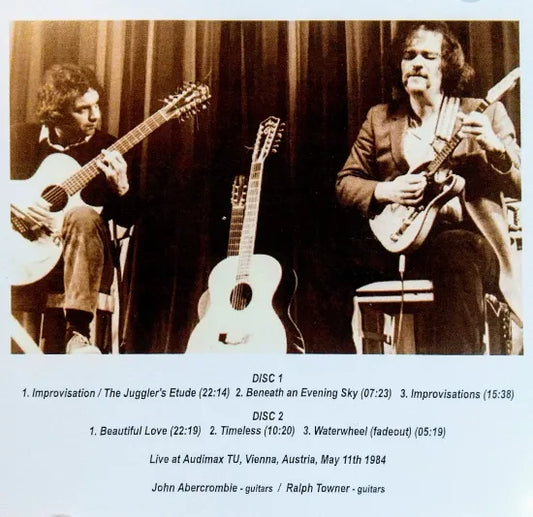 John Abercrombie and Ralph Towner / at Audimax TU 1984 STEREO SOUNDBOARD (2CDR)
