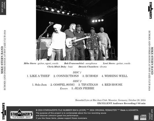 MIKE STERN BAND / ECHOES AND OTHER SONGS AT HOT JAZZ CLUB 2024 (2CDR)