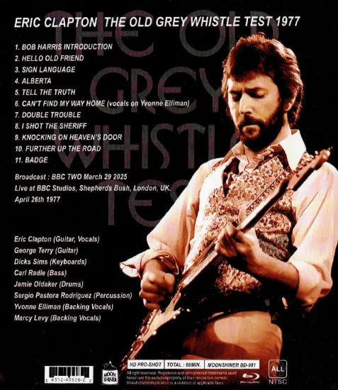 ERIC CLAPTON / The Old Grey Whistle Test 1977 Reboardcast 2025 Version HD PRO-SHOT (1BDR)