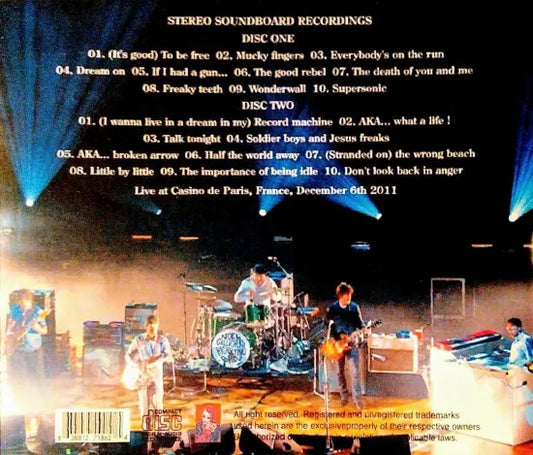 NOEL GALLAGHER'S HIGH FLYING BIRDS / Casino de Paris 2011 STEREO SOUNDBOARD (2CDR)