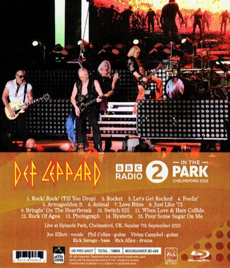 Def Leppard / BBC Radio 2 In The Park 2025 HD Pro-shot (1BDR)