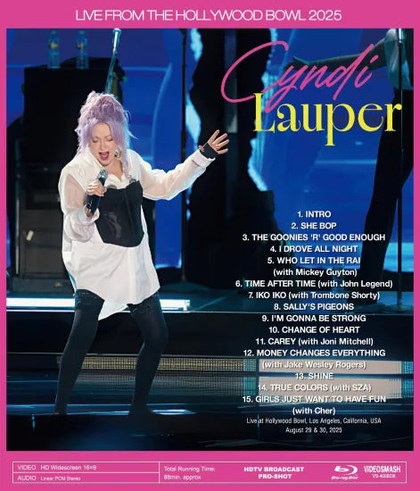 CYNDI LAUPER / LIVE FROM THE HOLLYWOOD BOWL 2025 (1BDR)