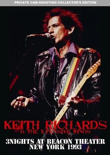 KEITH RICHARDS & The X-Pensive Winos / 3 Nights at Beacon Theater NY 1993 (3DVDR)