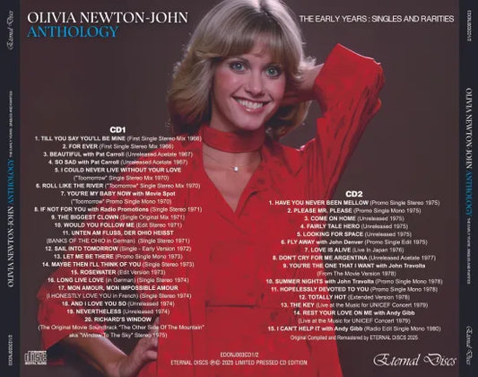 OLIVIA NEWTON-JOHN / ANTHOLOGY THE EARLY YEARS SINGLES AND RARITIES (2CD)