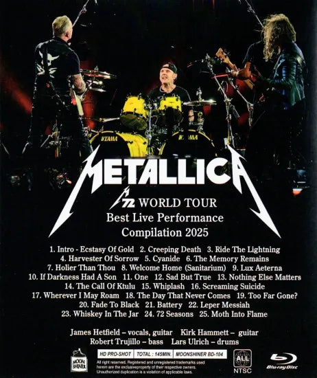 METALLICA / M72 World Tour Best Live Performance Compilation 2025 HD PRO-SHOT (1BDR)