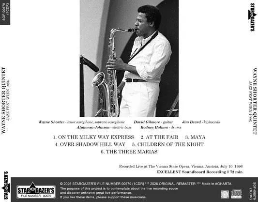 WAYNE SHORTER QUINTET / JAZZ FEST WIEN 1996 (1CDR)