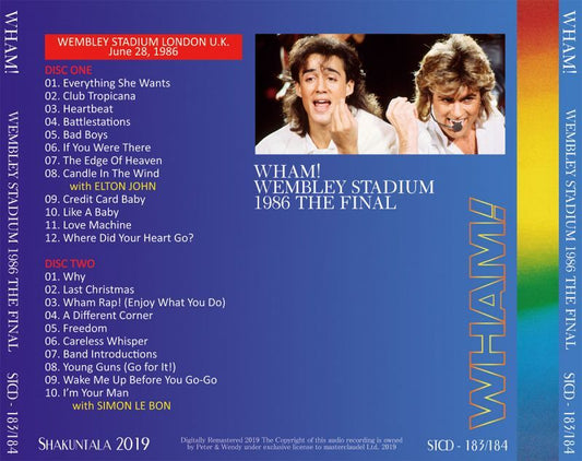 WHAM! / WEMBLEY STADIUM 1986 THE FINAL 【2CD】elton john duran duran