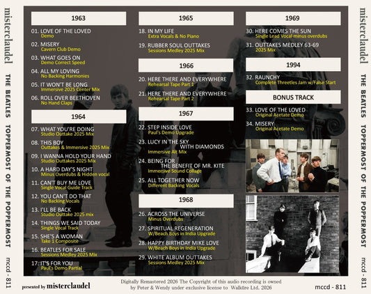 THE BEATLES / TOPPERMOST OF THE POPPERMOST (1CD)