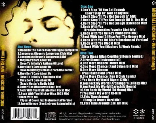 Michael Jackson / We Get Enough (3CDR)