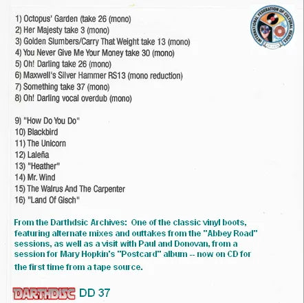 THE BEATLES / ABBY RD N.W.8 Soundboard (1CD)