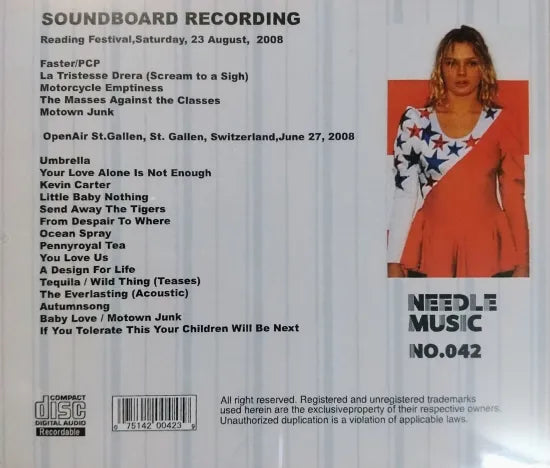 MANIC STREET PREACHERS / SUMMER UMBRELLA2008 SOUNDBOARD (1CDR)