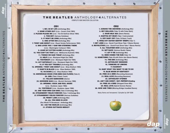 THE BEATLES / ANTHOLOGY ALTERNATES 1-4 SET COMPLETE NEW MASTERS COLLECTION (8CD)