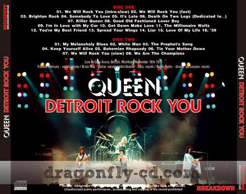 QUEEN / DETROIT ROCK YOU (2CDR)