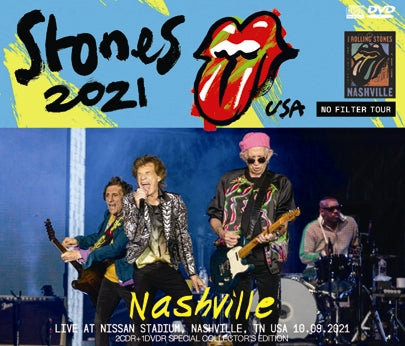 THE ROLLING STONES / LIVE AT NISSAN STADIUM, NASHVILLE, TENNESSEE NO FILTER US TOUR 2021 (2CDR+1DVDR)