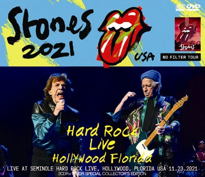 THE ROLLING STONES / HOLLYWOOD FLORIDA NO FILTER US TOUR 2021 (2CDR+1DVDR)