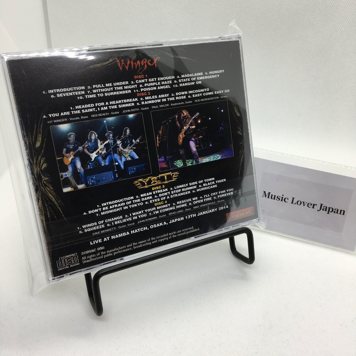 WINGER / Y&T / NAMBA ROCK CITY 2014 (4CD)