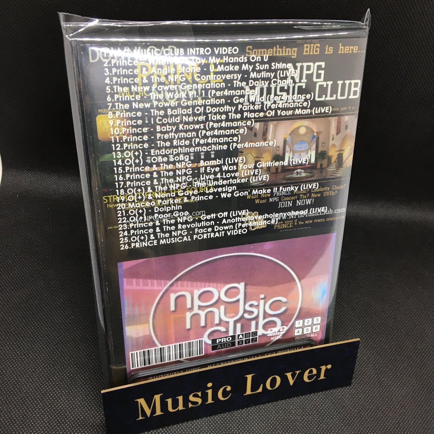 PRINCE / NPG MUSIC CLUB 2001 DVD VIDEO (1DVDR)