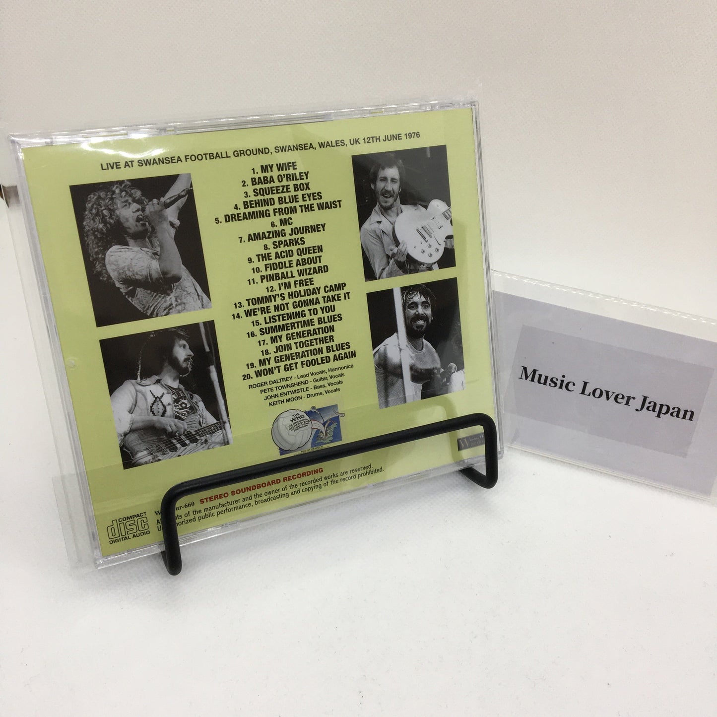 THE WHO / SWANSEA 1976 SOUNDBOARD (1CD)