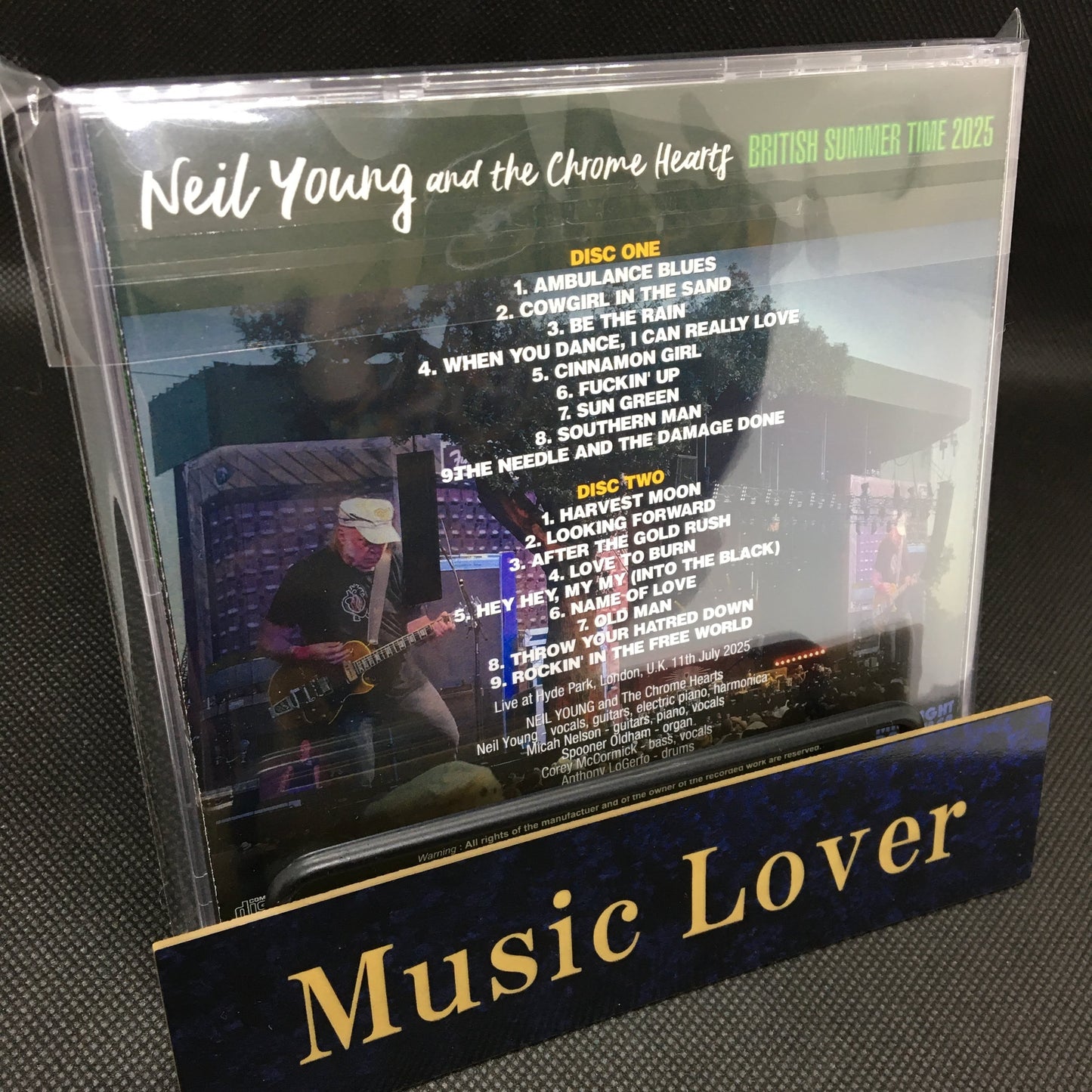 NEIL YOUNG and THE CHROME HEARTS / BRITISH SUMMER TIME 2025 (2CDR)