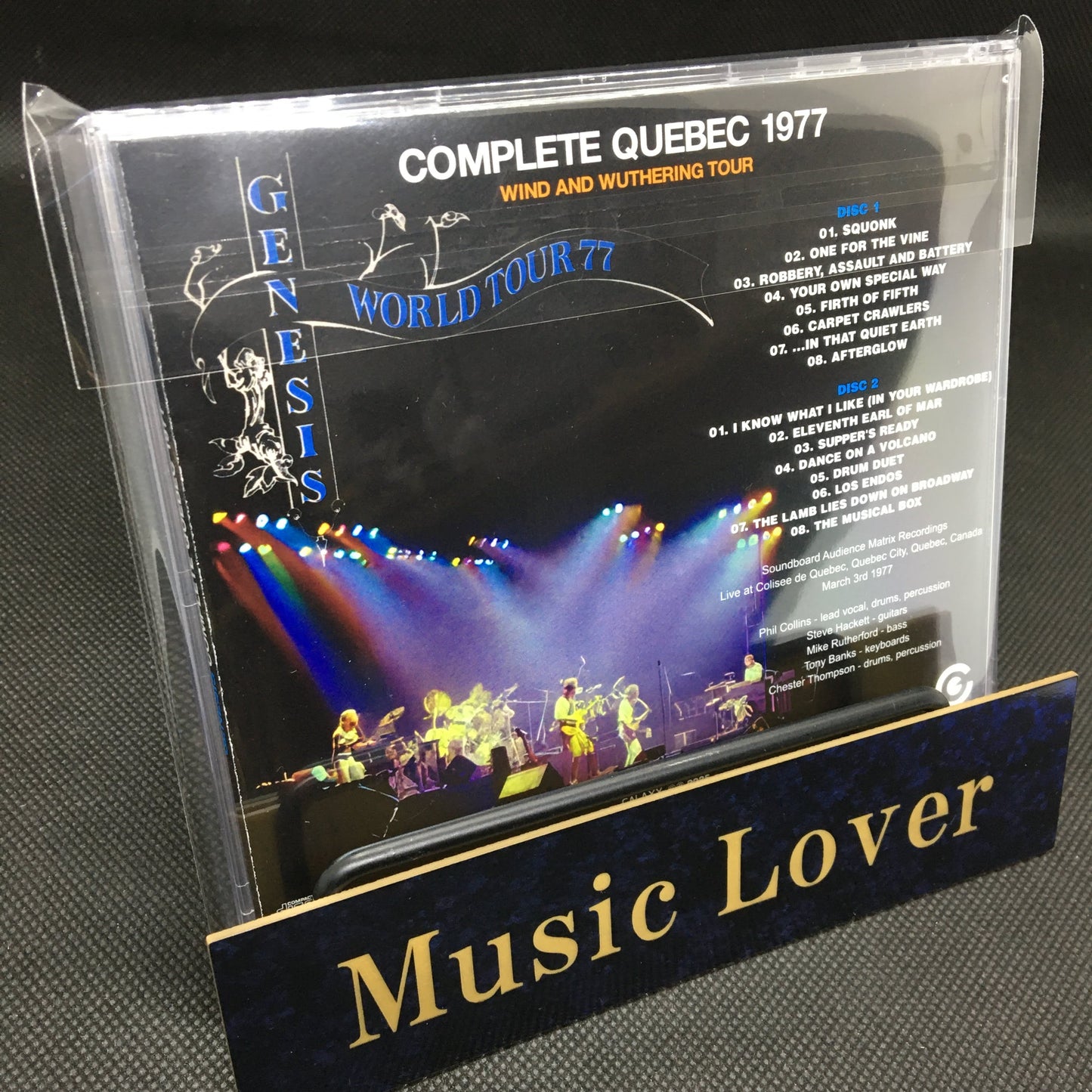 GENESIS / COMPLETE QUEBEC 1977 WIND AND WUTHERING TOUR SOUNDBOARD (2CDR)