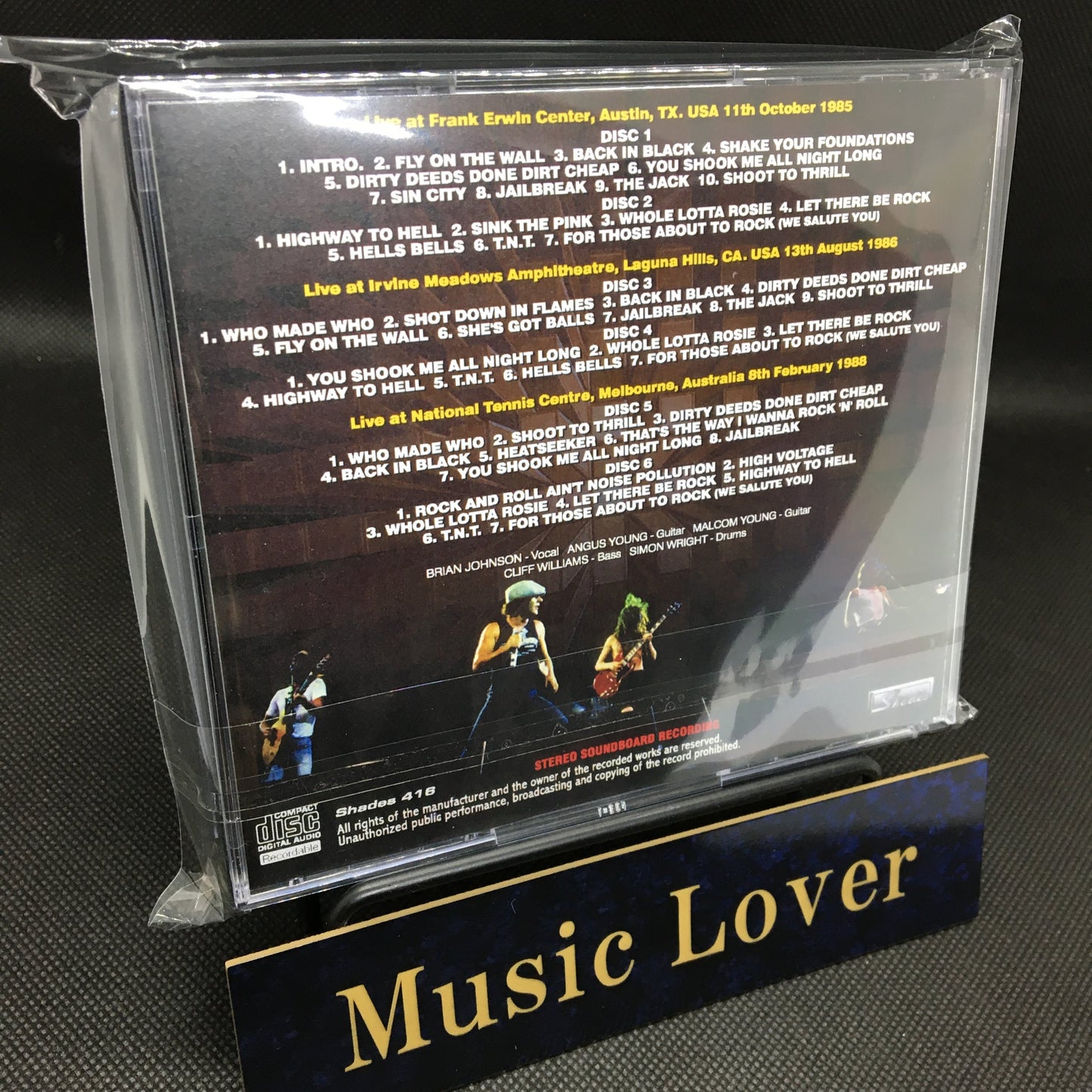 AC/DC / SHOOK THE NIGHTS STEREO SOUNDBOARD (6CDR)