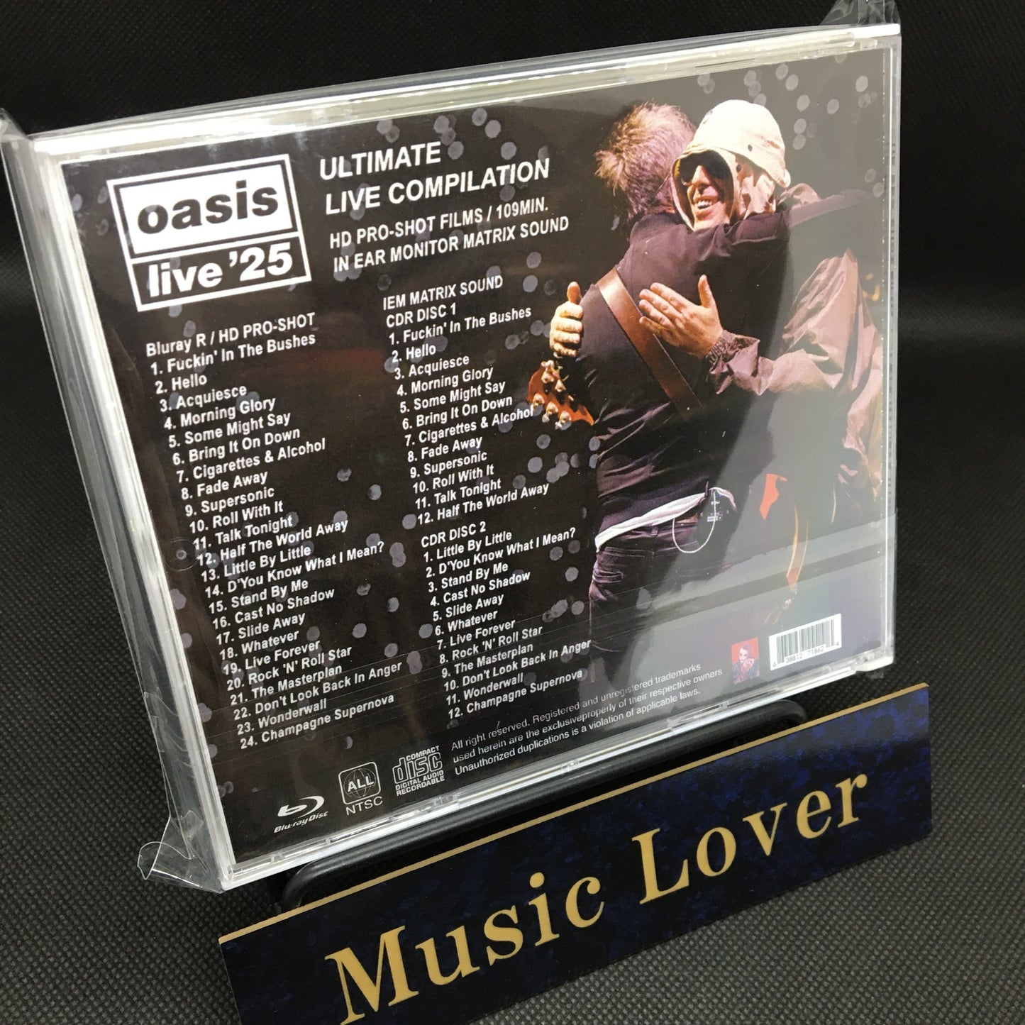 OASIS / LIVE '25 ULTIMATE LIVE COMPILATION Blu-ray 1BDR (PRO-SHOT / 109MIN.) + 2CDR (IEM MATRIX SOUND)