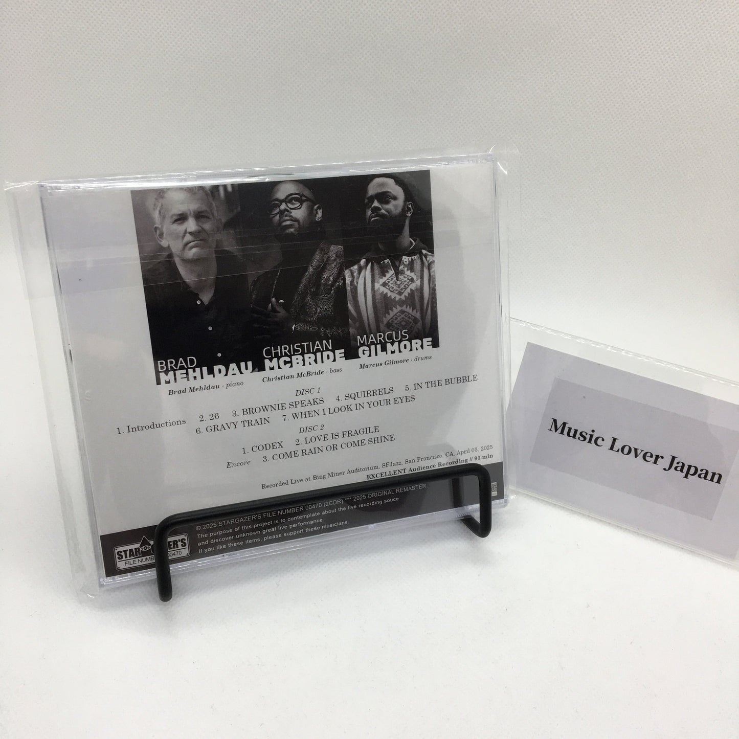 BRAD MEHLDAU TRIO / LIVE AT SFJAZZ CENTER 250403 (2CDR)