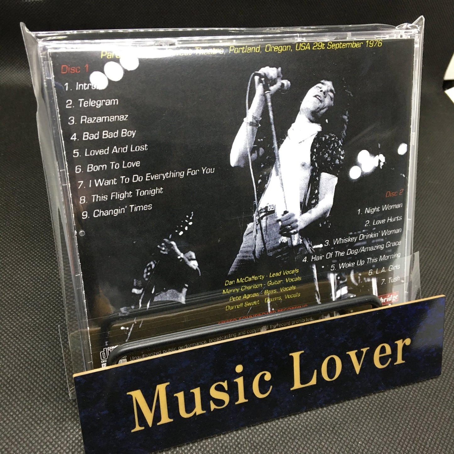 NAZARETH / PORTLAND 1976 SOUNDBOARD (2CDR)