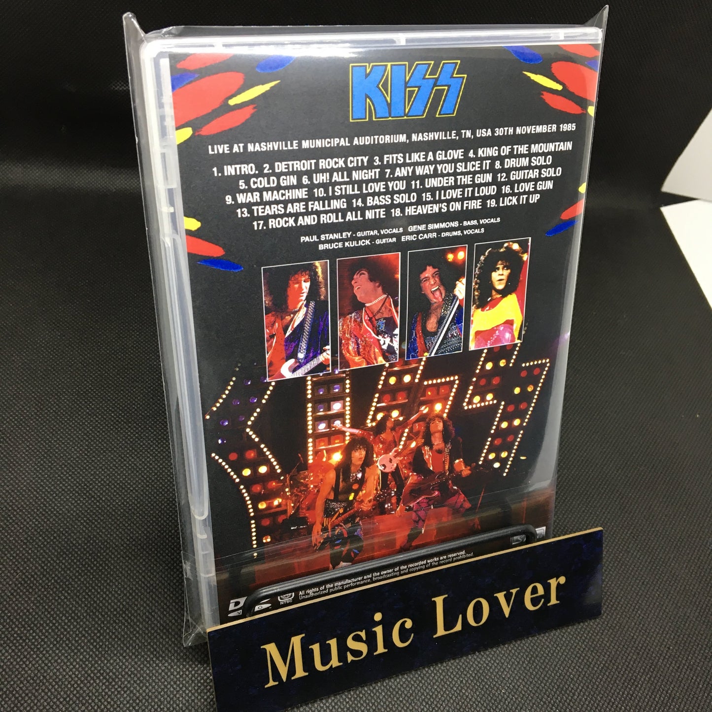 KISS / NASHVILLE 1985 PRO-SHOT VIDEO PRO SHOT (1DVDR)