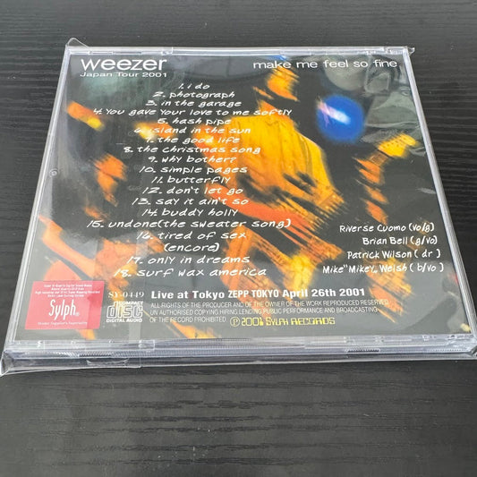 Weezer / Make Me Feel So Fine Japan Tour 2001 Tokyo (1CDR) Sylph