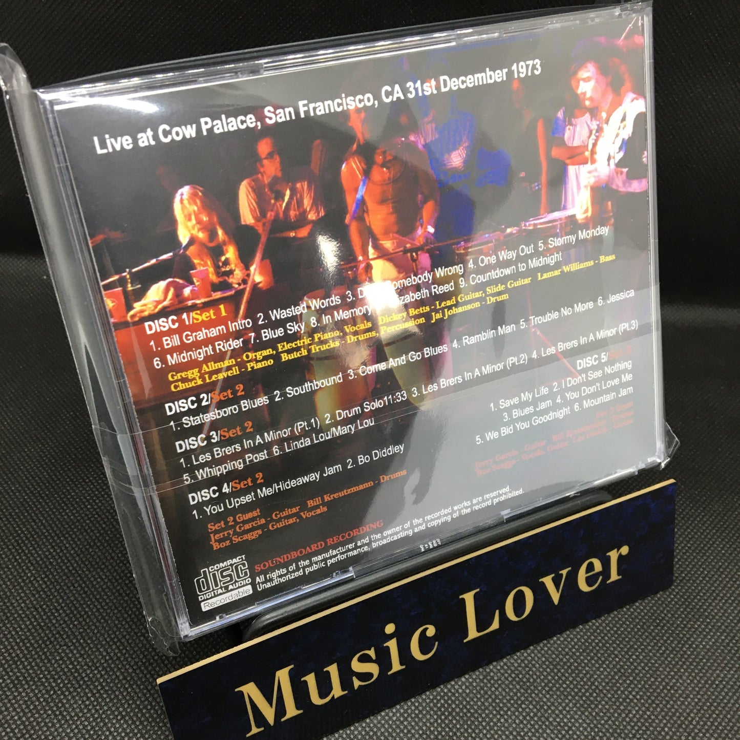 ALLMAN BROTHERS BAND / SAN FRANCISCO 1973 SOUNDBOARD (5CDR)